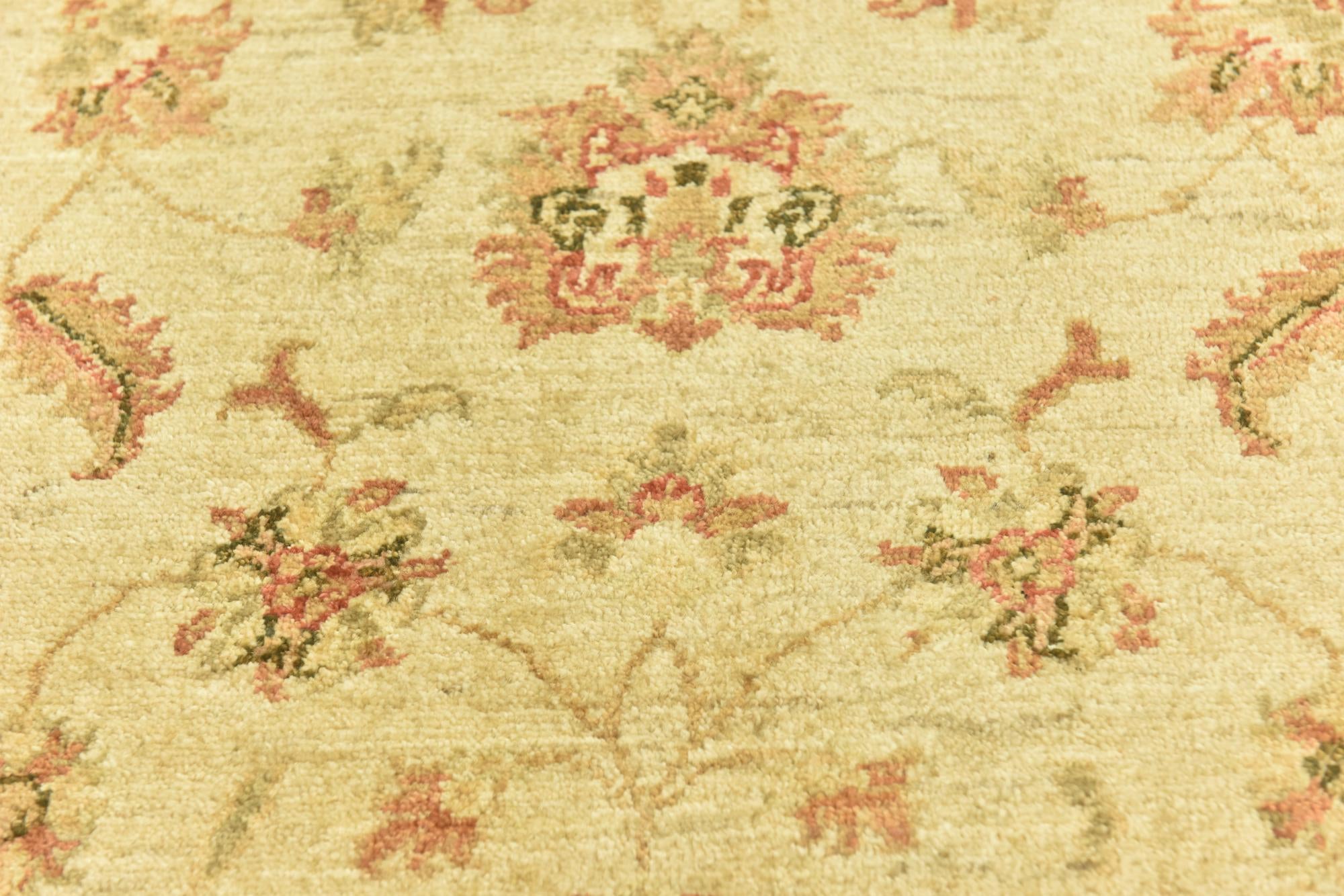 3' 4 x 5' Hand Knotted Peshawar Ziegler Rug