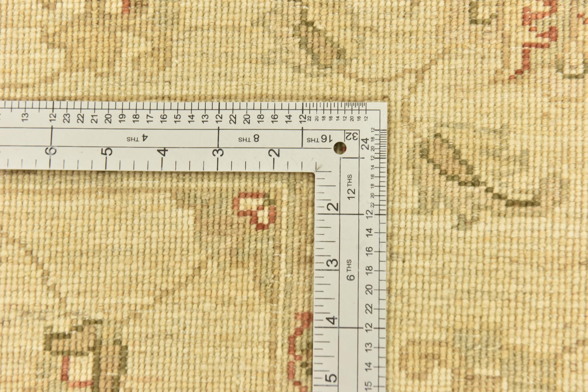 5' 9 x 8' Hand Knotted Peshawar Ziegler Rug