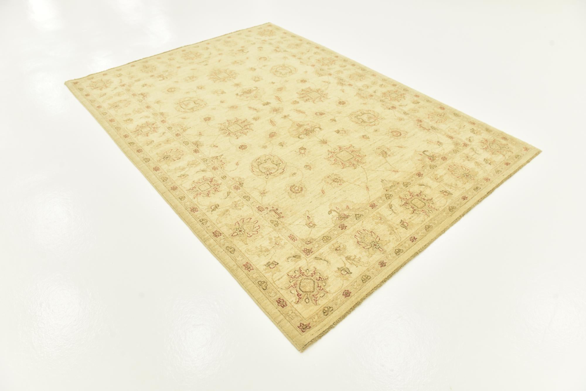 5' 9 x 8' Hand Knotted Peshawar Ziegler Rug
