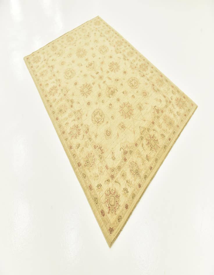 Detail image of 5' 9 x 8'  Hand Knotted Peshawar Ziegler Rug