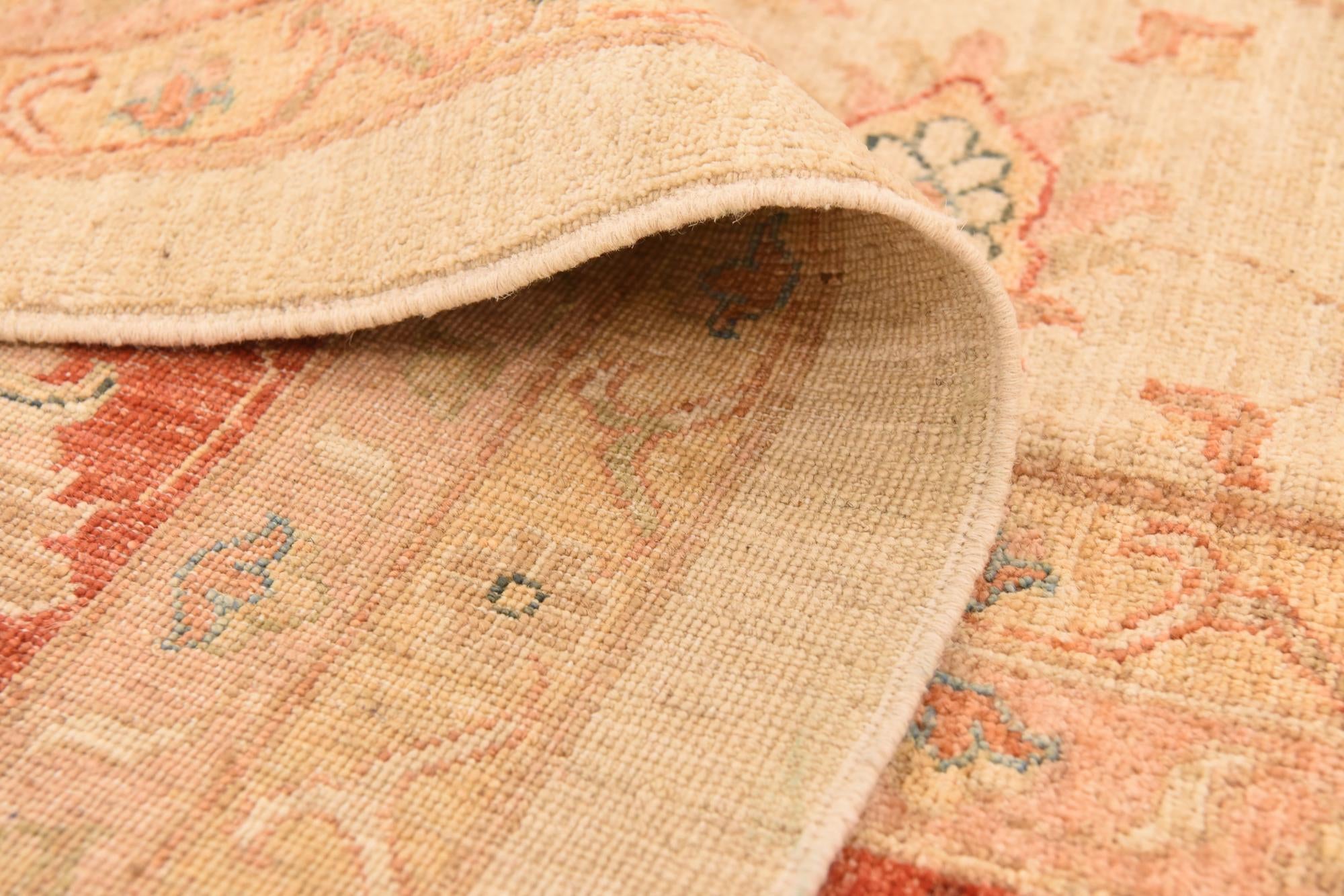 13' 1 x 17' 5 Hand Knotted Peshawar Ziegler Rug