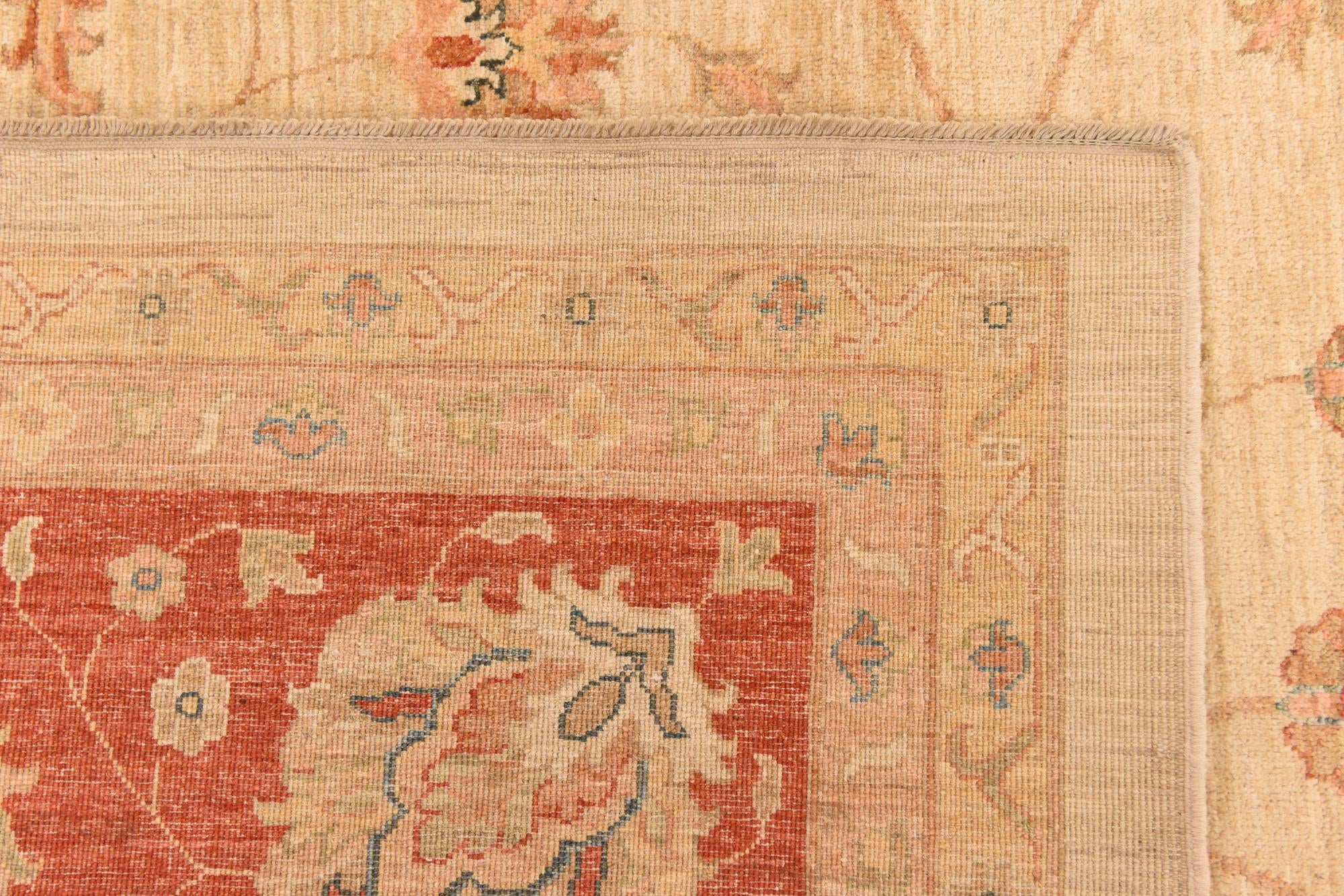 13' 1 x 17' 5 Hand Knotted Peshawar Ziegler Rug
