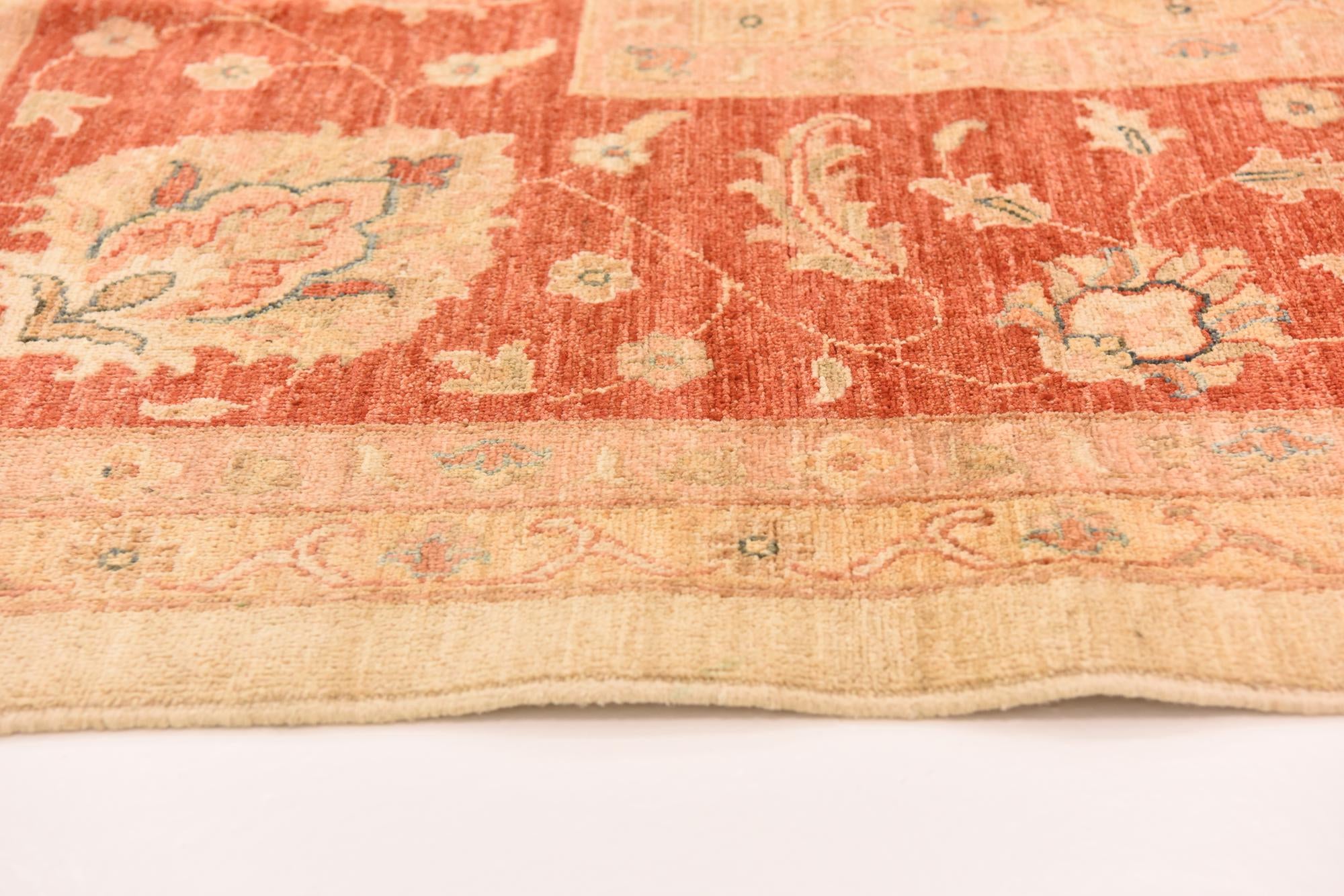 13' 1 x 17' 5 Hand Knotted Peshawar Ziegler Rug