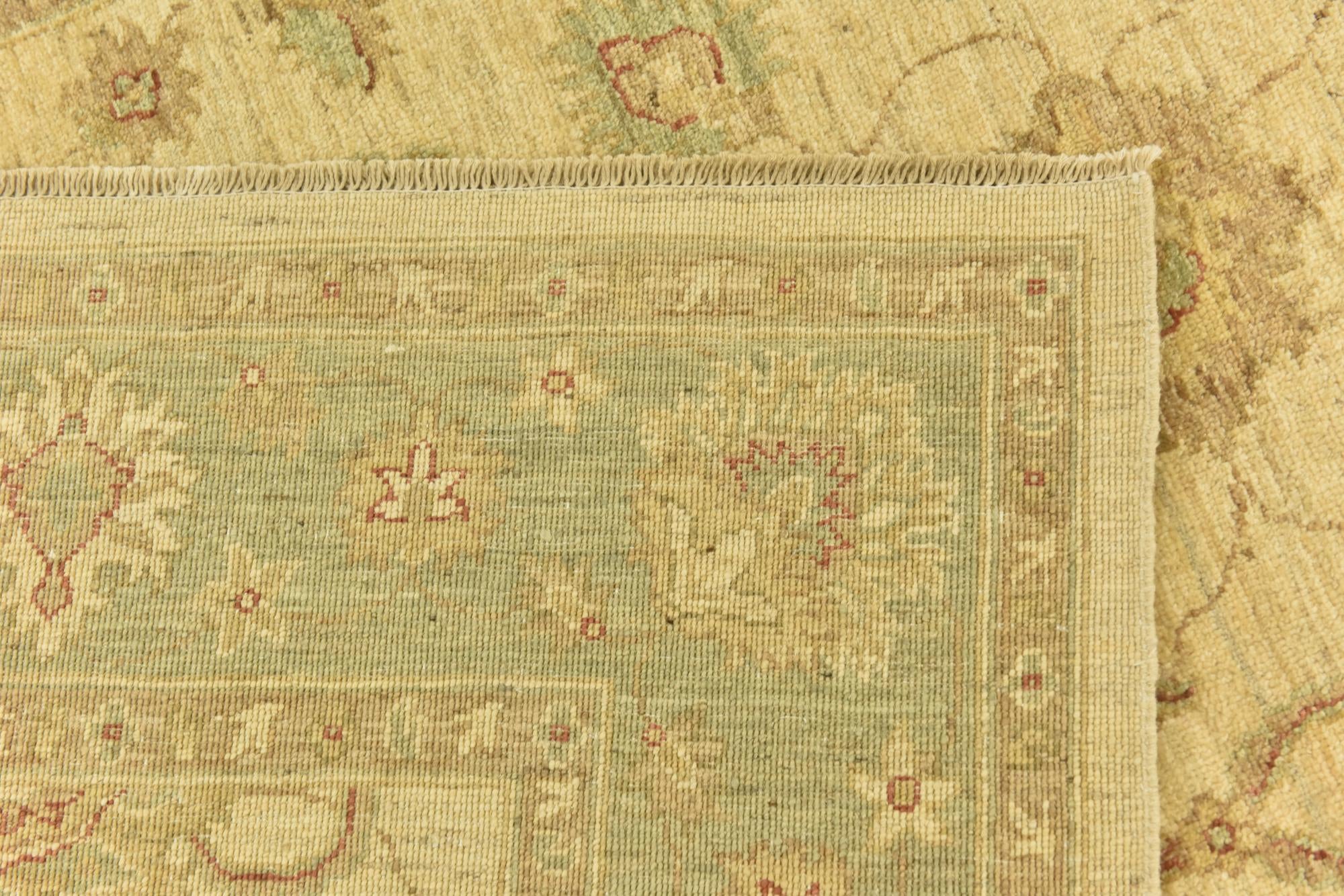 5' 8 x 8' 2 Hand Knotted Peshawar Ziegler Rug