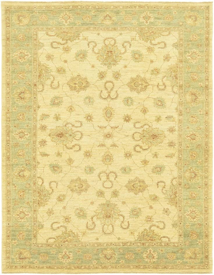Detail image of 5' 8 x 8' 2 Hand Knotted Peshawar Ziegler Rug