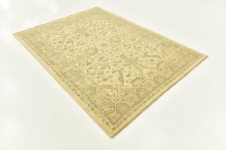 Detail image of 5' 6 x 7' 6 Hand Knotted Peshawar Ziegler Rug