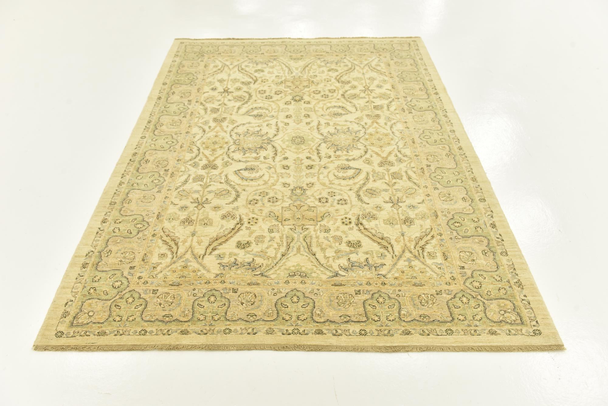 5' 6 x 7' 6 Hand Knotted Peshawar Ziegler Rug
