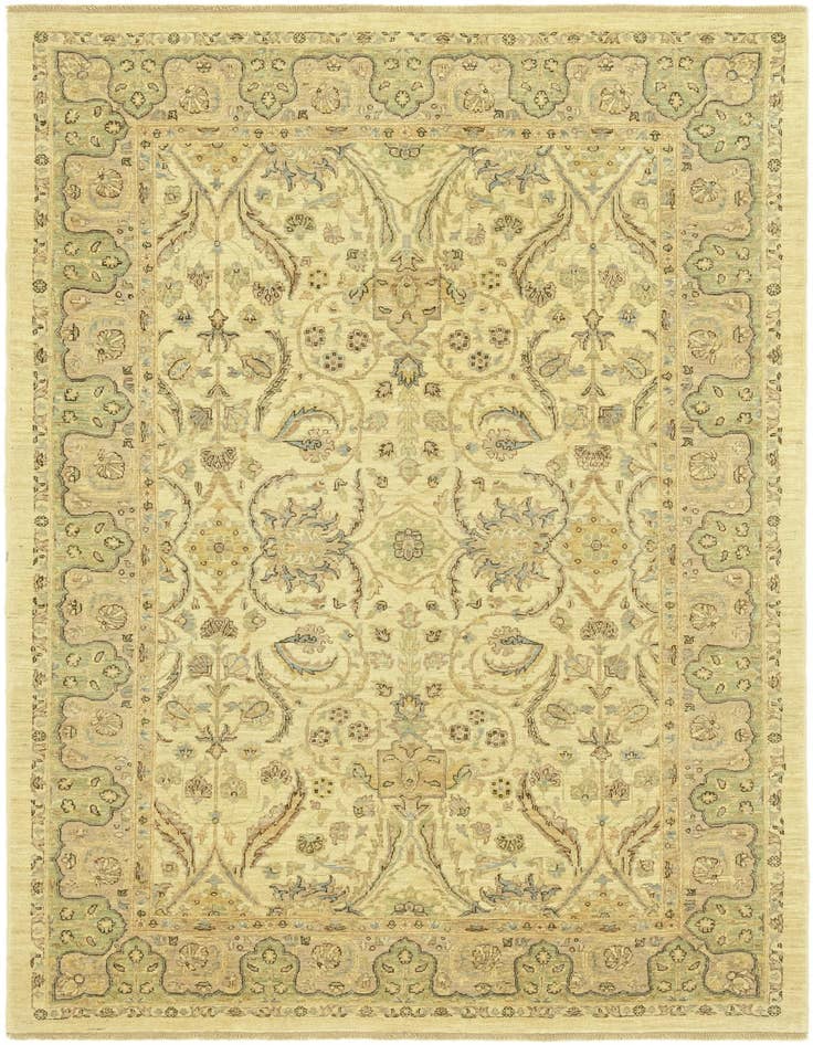 Detail image of 5' 6 x 7' 6 Hand Knotted Peshawar Ziegler Rug
