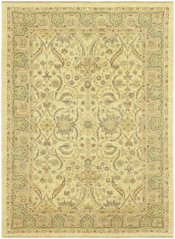 Detail image of 5' 6 x 7' 6 Hand Knotted Peshawar Ziegler Rug