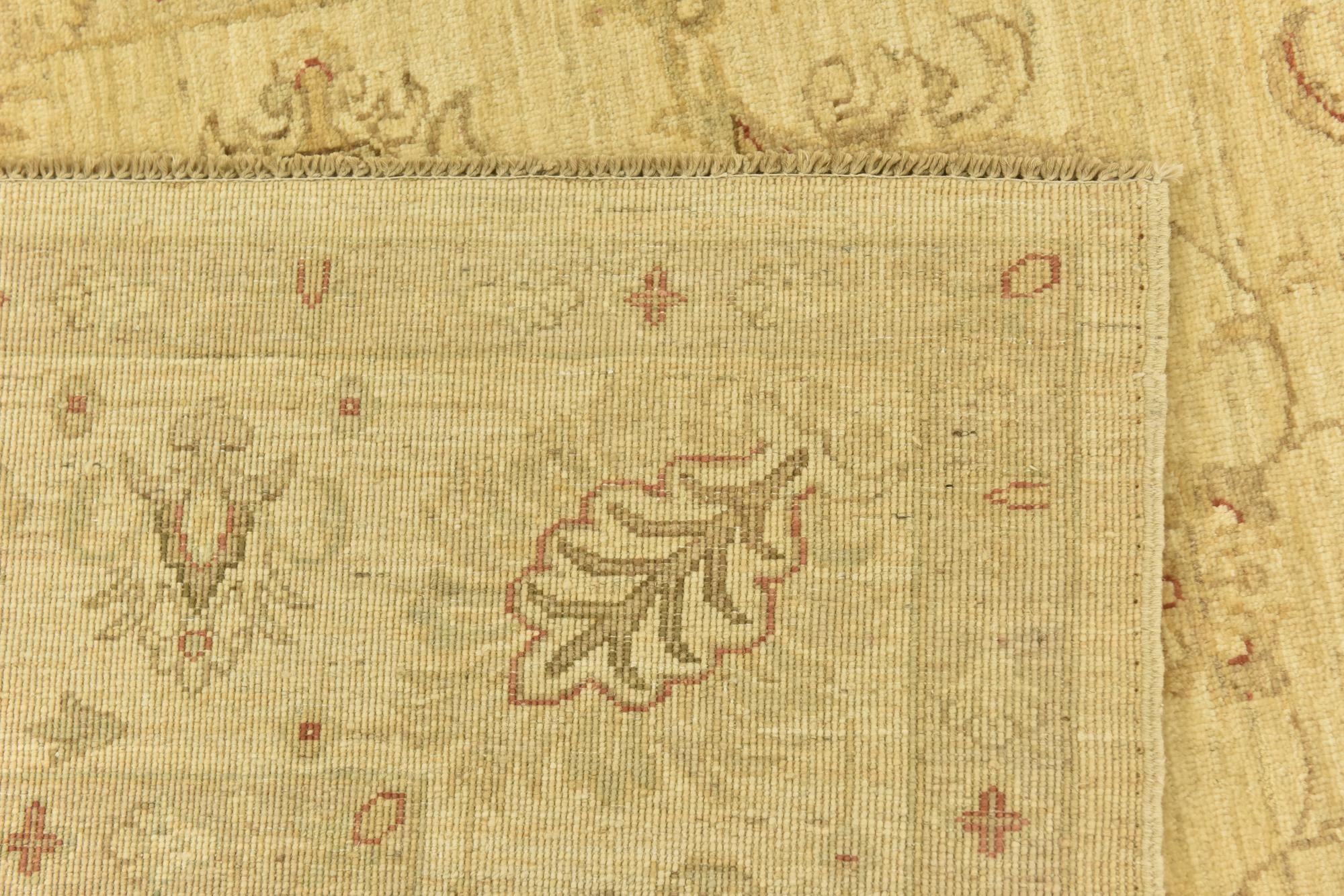 5' 9 x 7' 8 Hand Knotted Peshawar Ziegler Rug