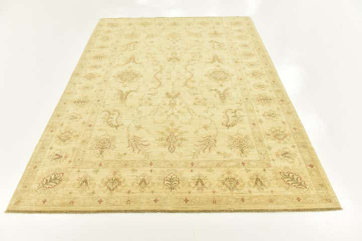 5' 9 x 7' 8 Hand Knotted Peshawar Ziegler Rug