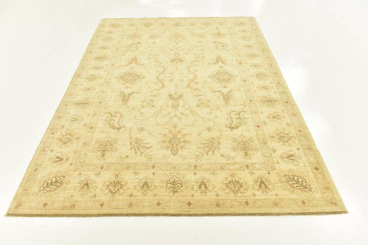 Detail image of 5' 9 x 7' 8 Hand Knotted Peshawar Ziegler Rug