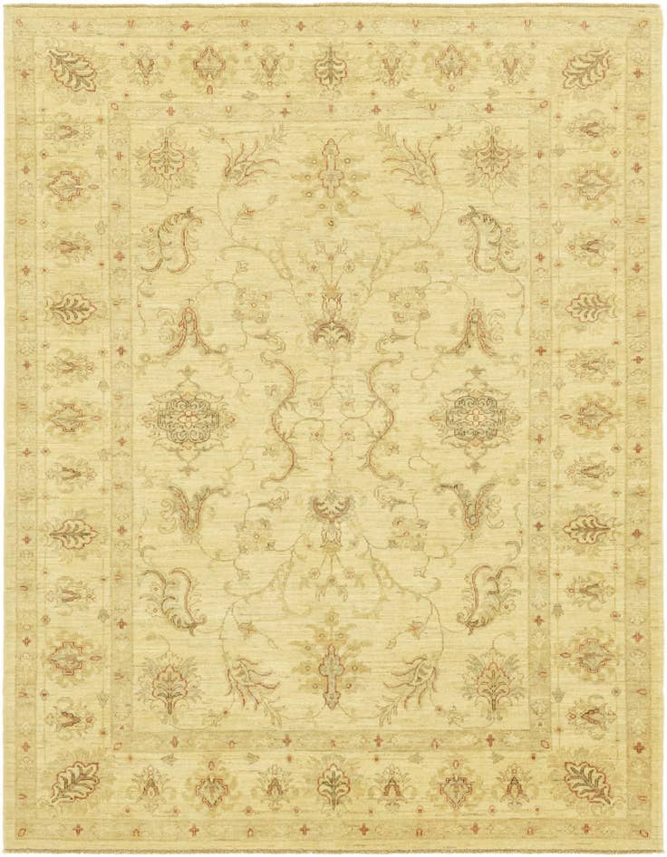Detail image of 5' 9 x 7' 8 Hand Knotted Peshawar Ziegler Rug
