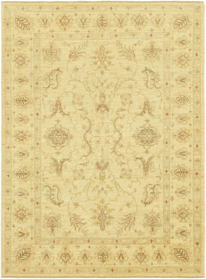 5' 9 x 7' 8 Hand Knotted Peshawar Ziegler Rug