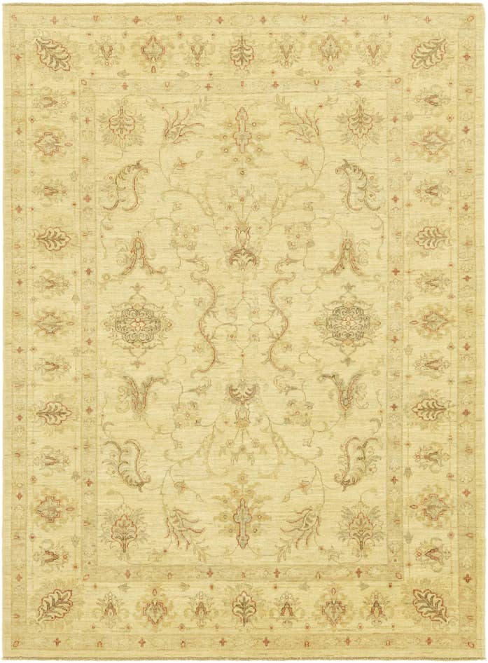 Detail image of 5' 9 x 7' 8 Hand Knotted Peshawar Ziegler Rug