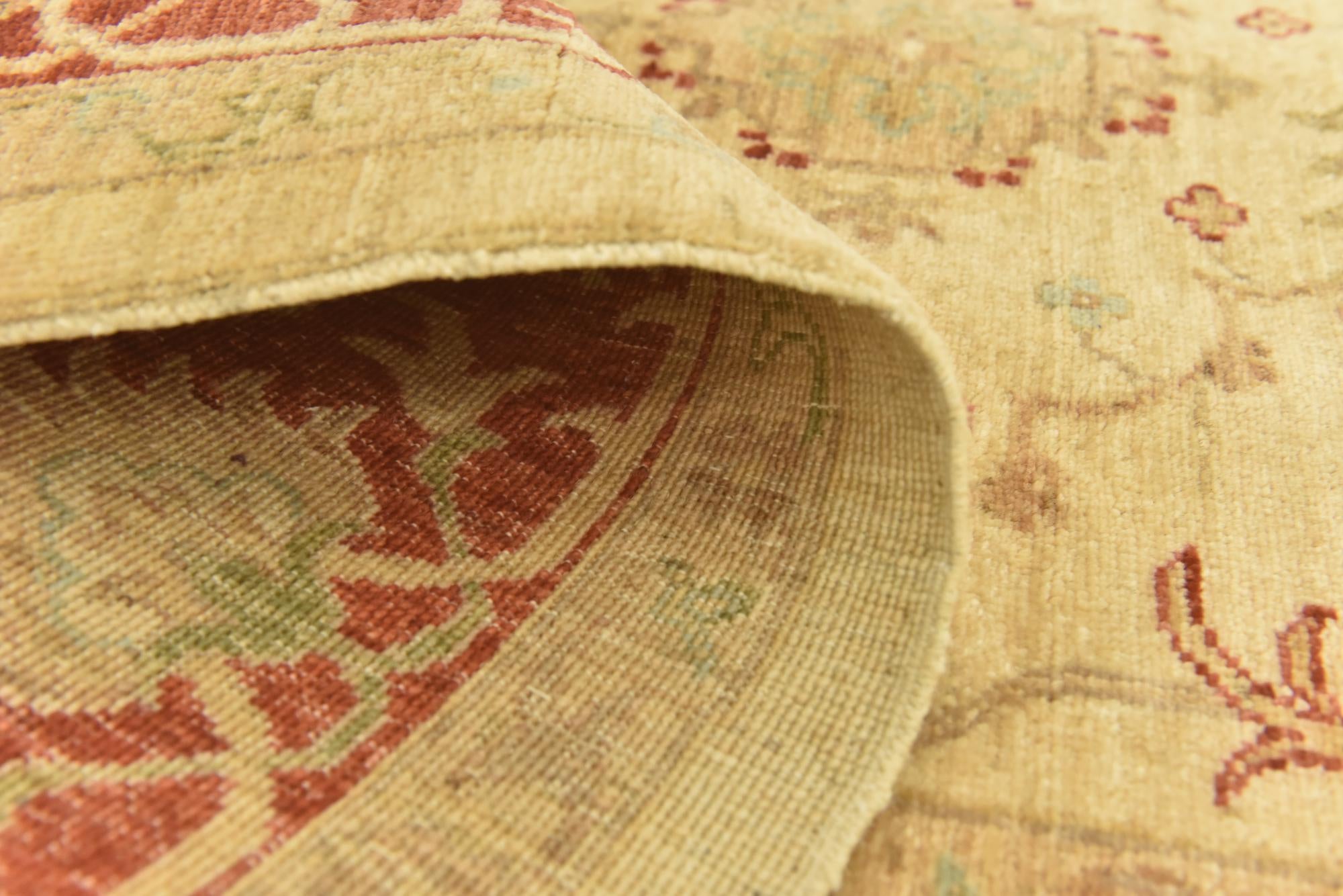 5' 9 x 7' 10 Hand Knotted Peshawar Ziegler Rug