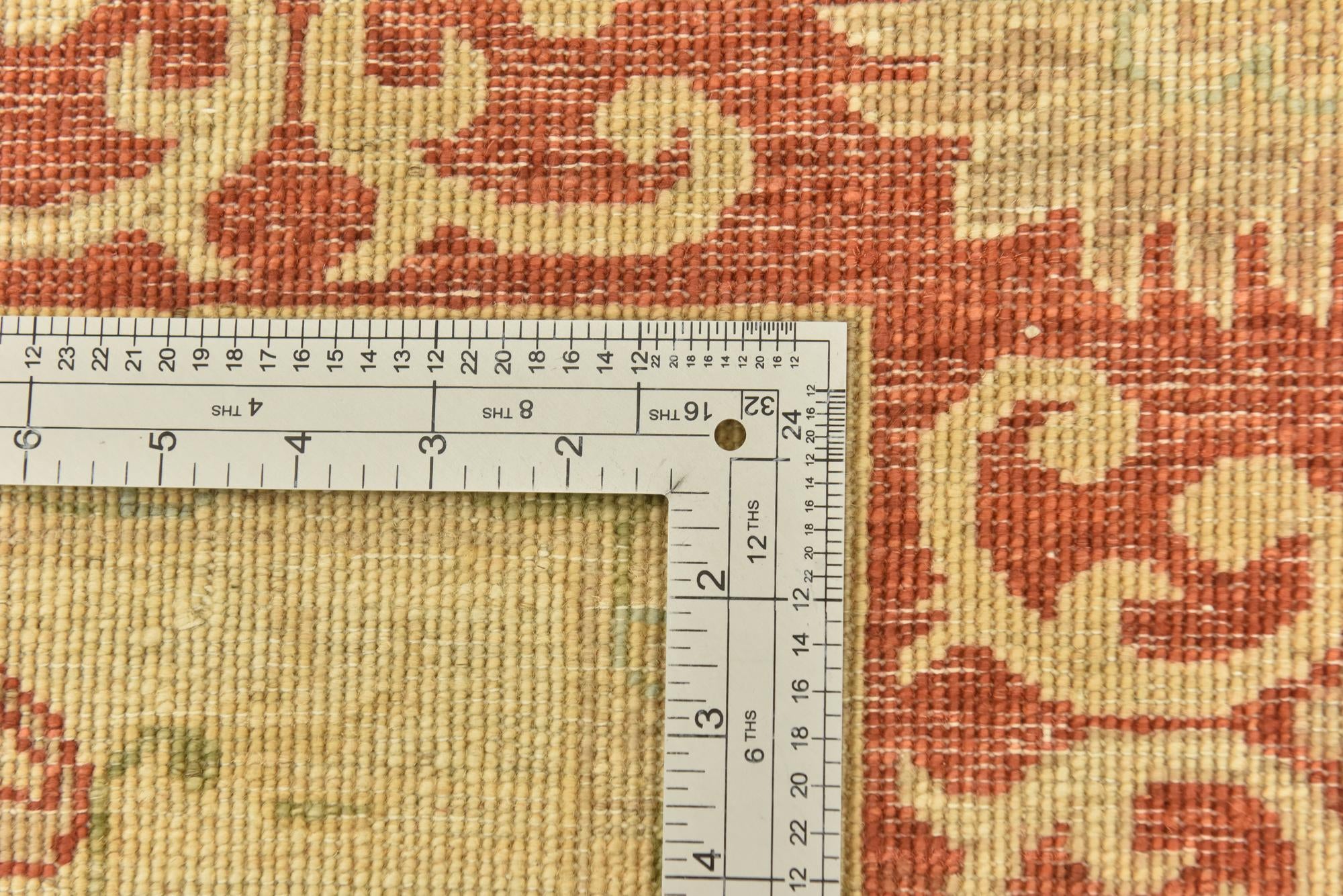 5' 9 x 7' 10 Hand Knotted Peshawar Ziegler Rug