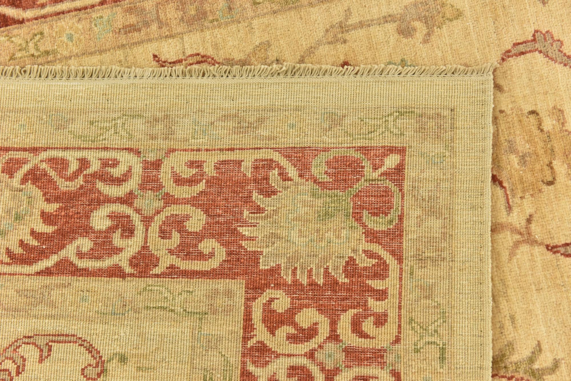 5' 9 x 7' 10 Hand Knotted Peshawar Ziegler Rug