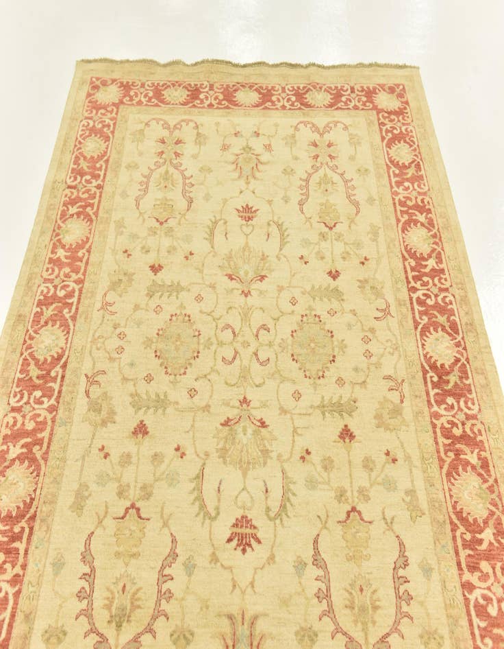 Detail image of 5' 9 x 7' 10  Hand Knotted Peshawar Ziegler Rug