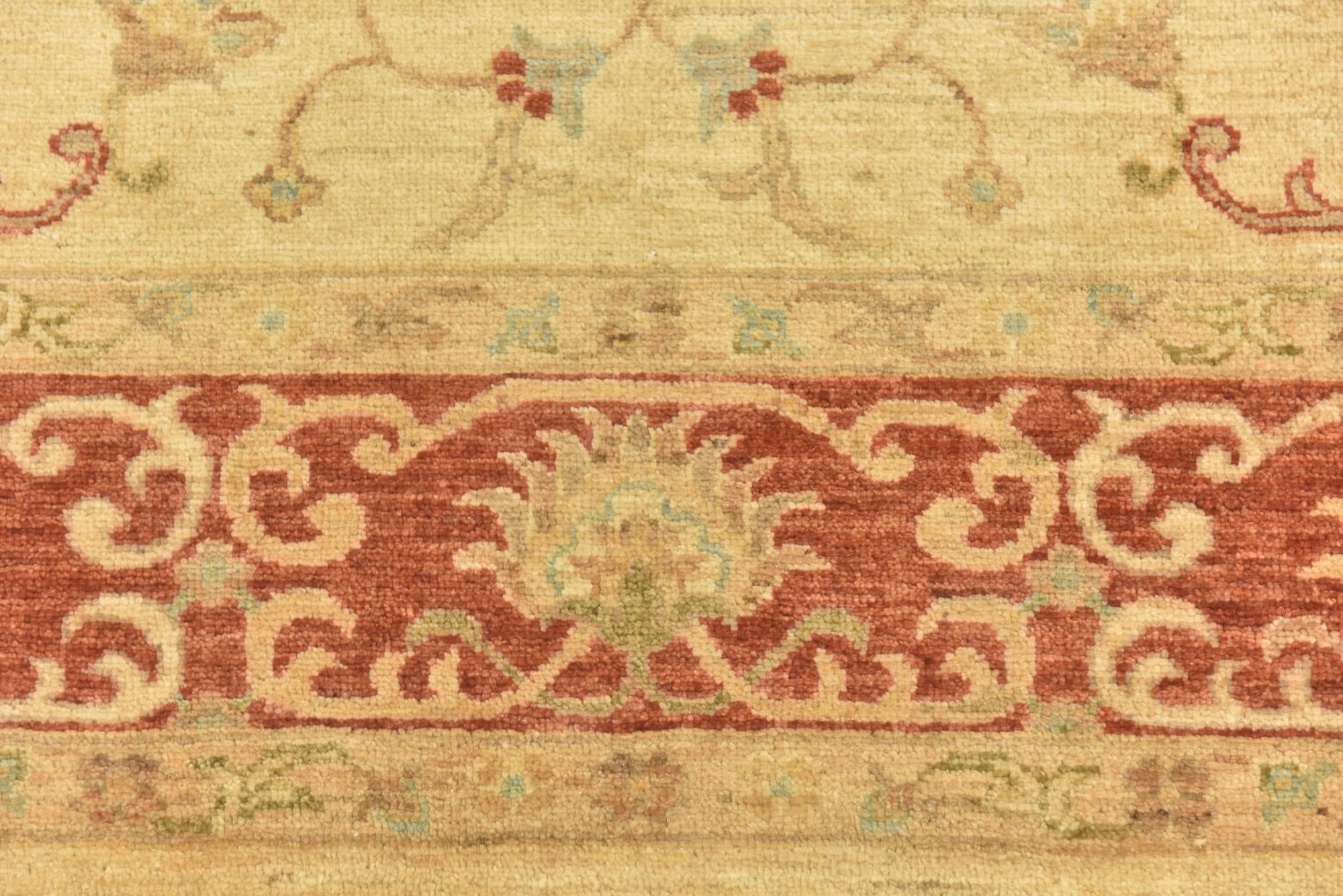 5' 9 x 7' 10 Hand Knotted Peshawar Ziegler Rug