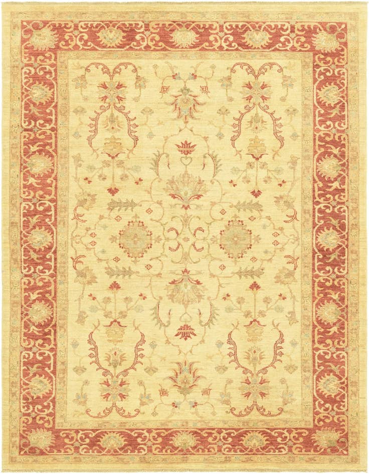 Detail image of 5' 9 x 7' 10 Hand Knotted Peshawar Ziegler Rug