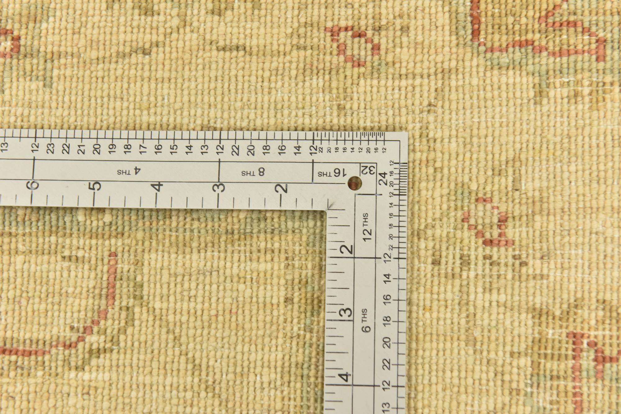 5' 9 x 8' 2 Hand Knotted Peshawar Ziegler Rug