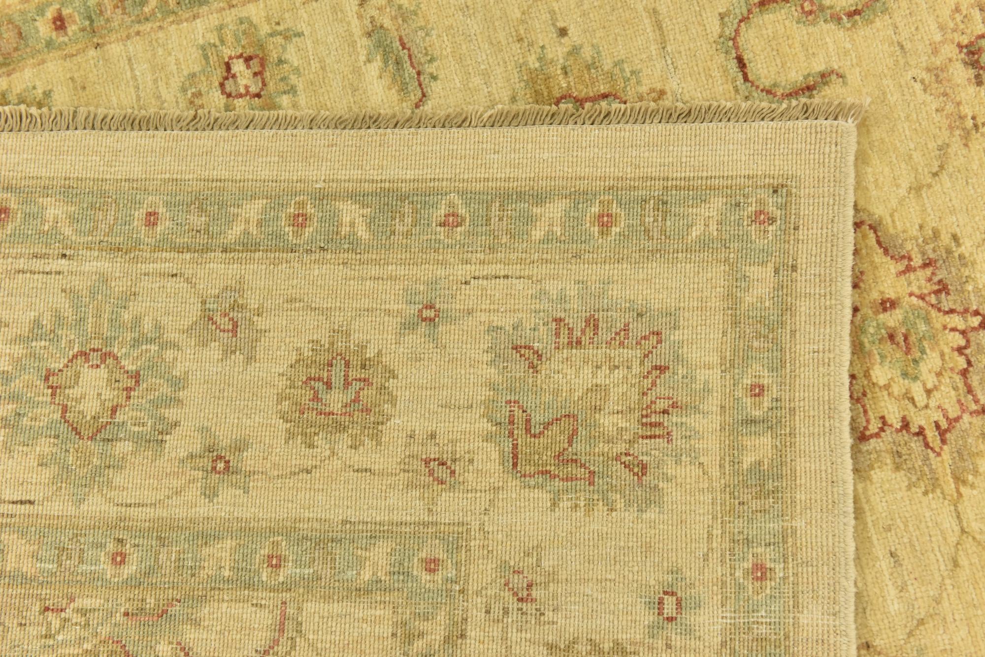 5' 9 x 8' 2 Hand Knotted Peshawar Ziegler Rug