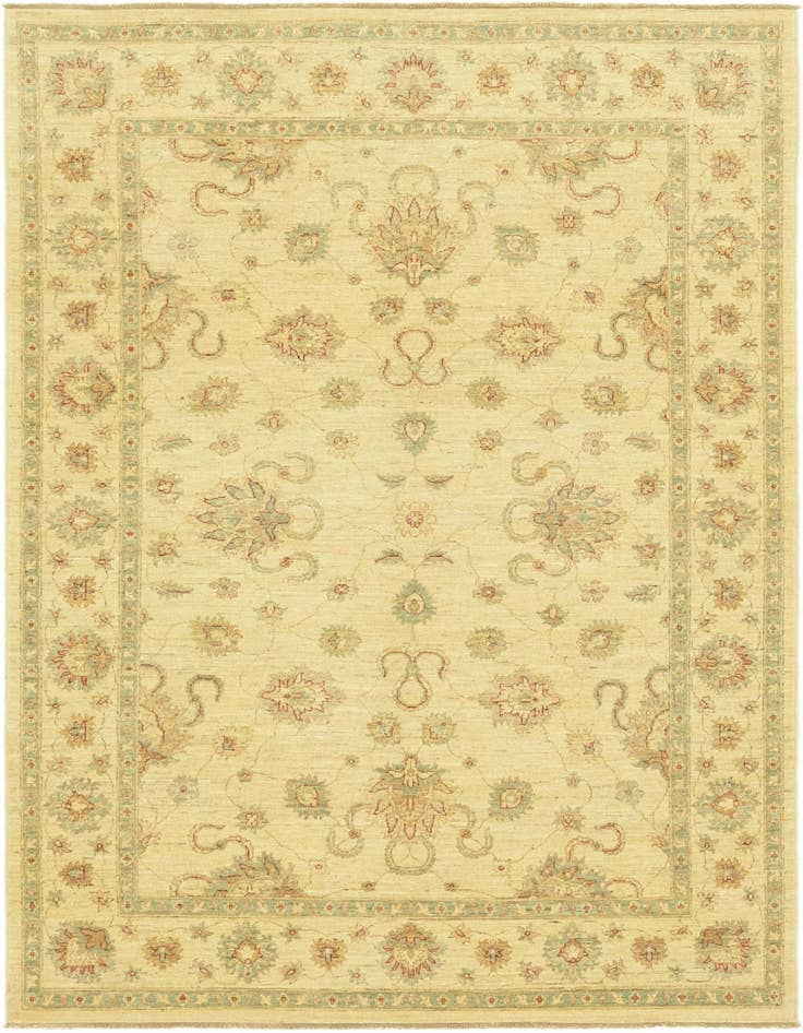 Detail image of 5' 9 x 8' 2 Hand Knotted Peshawar Ziegler Rug
