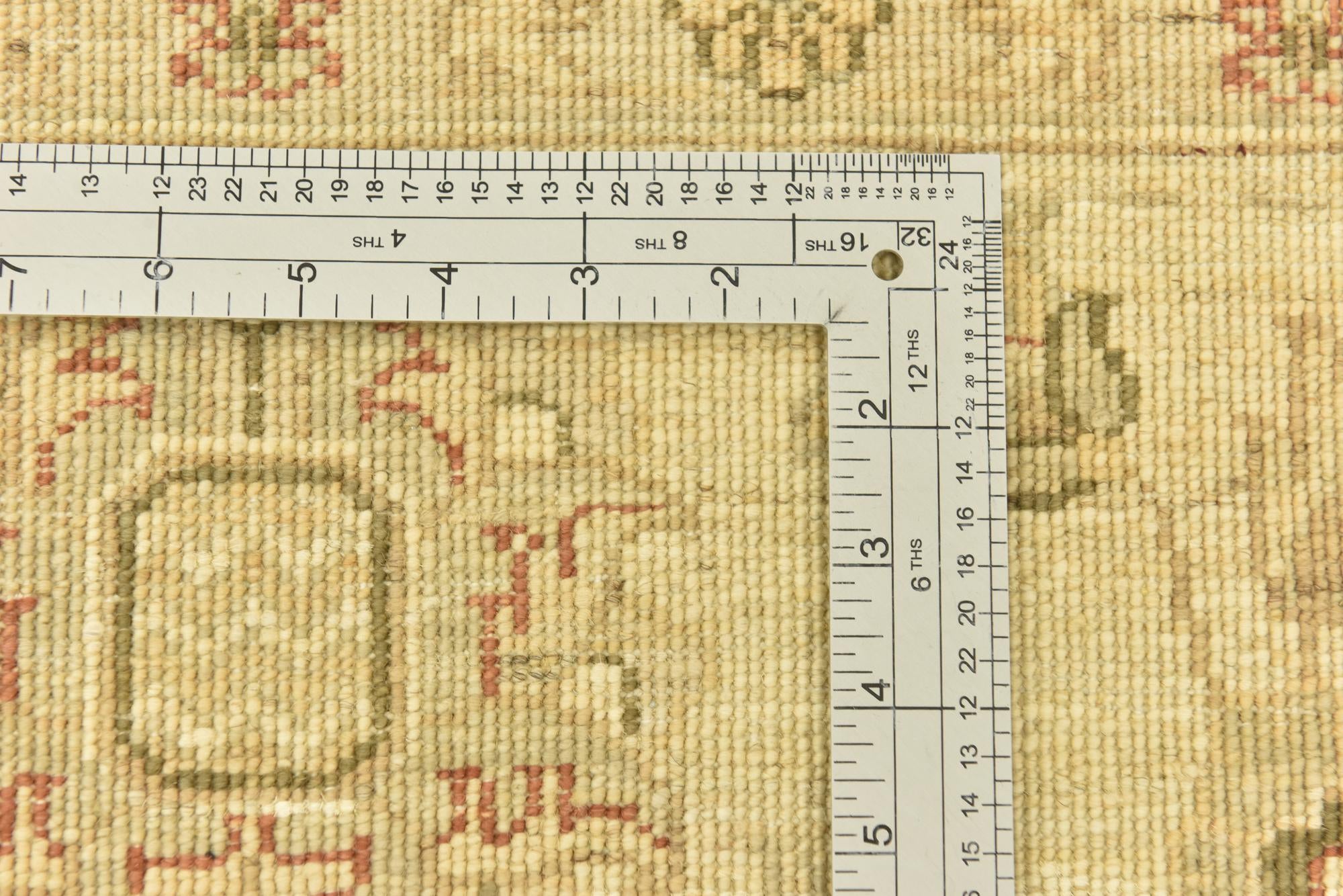 5' 6 x 8' Hand Knotted Peshawar Ziegler Rug