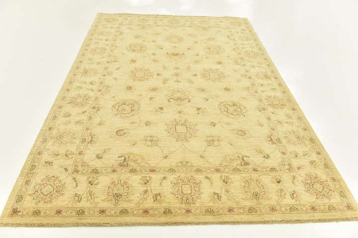 5' 6 x 8' Hand Knotted Peshawar Ziegler Rug