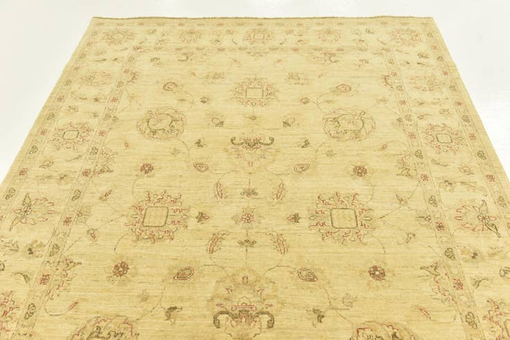 Detail image of 5' 6 x 8' Hand Knotted Peshawar Ziegler Rug