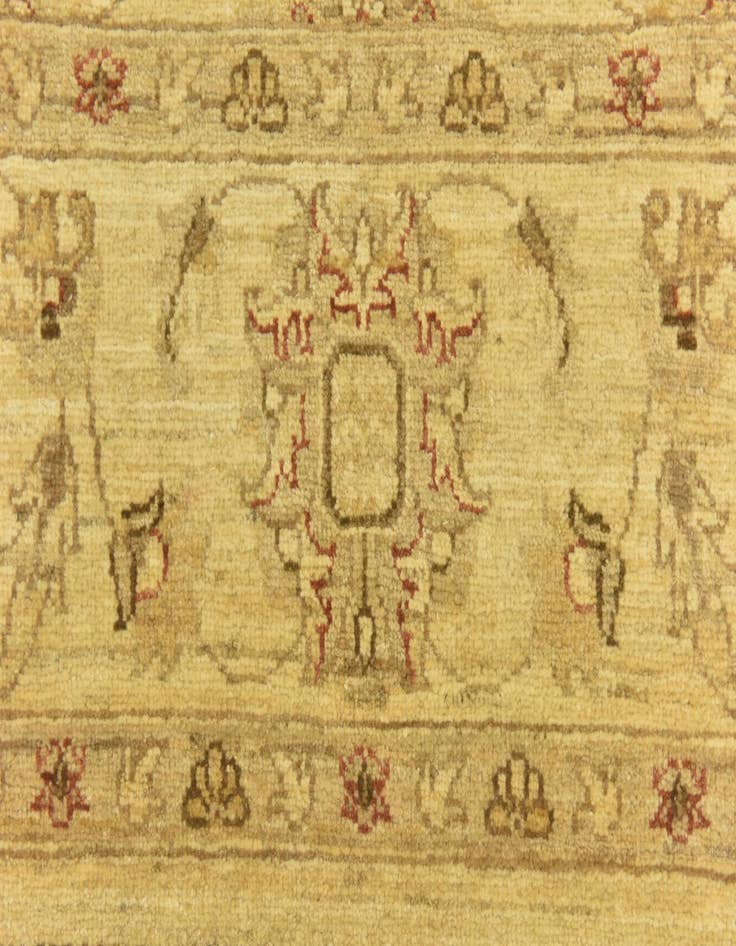 Detail image of 5' 6 x 8' Hand Knotted Peshawar Ziegler Rug