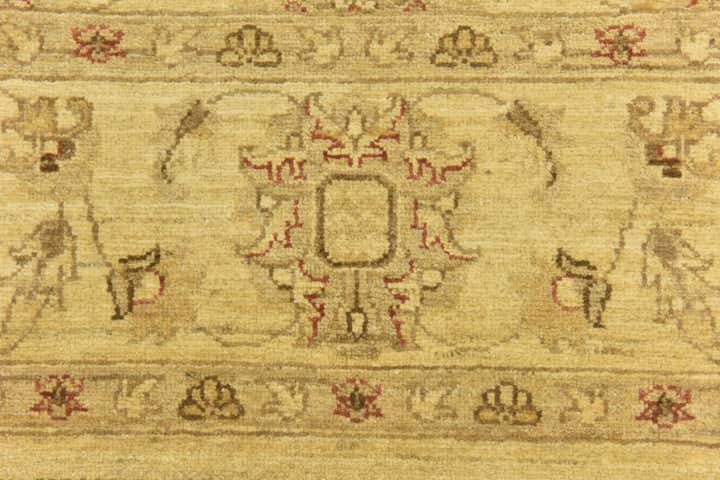 5' 6 x 8' Hand Knotted Peshawar Ziegler Rug