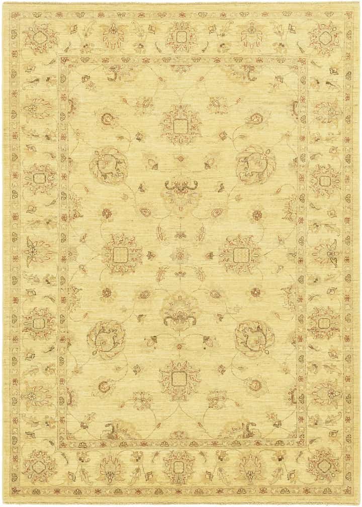 5' 6 x 8' Hand Knotted Peshawar Ziegler Rug