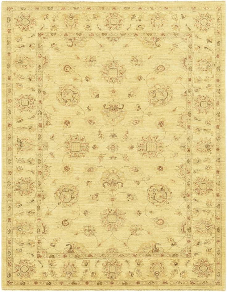 Detail image of 5' 6 x 8' Hand Knotted Peshawar Ziegler Rug