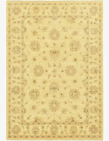 5' 6 x 8' Hand Knotted Peshawar Ziegler Rug