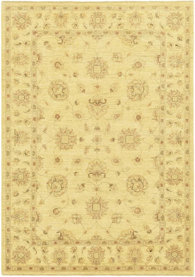 Detail image of 5' 6 x 8' Hand Knotted Peshawar Ziegler Rug