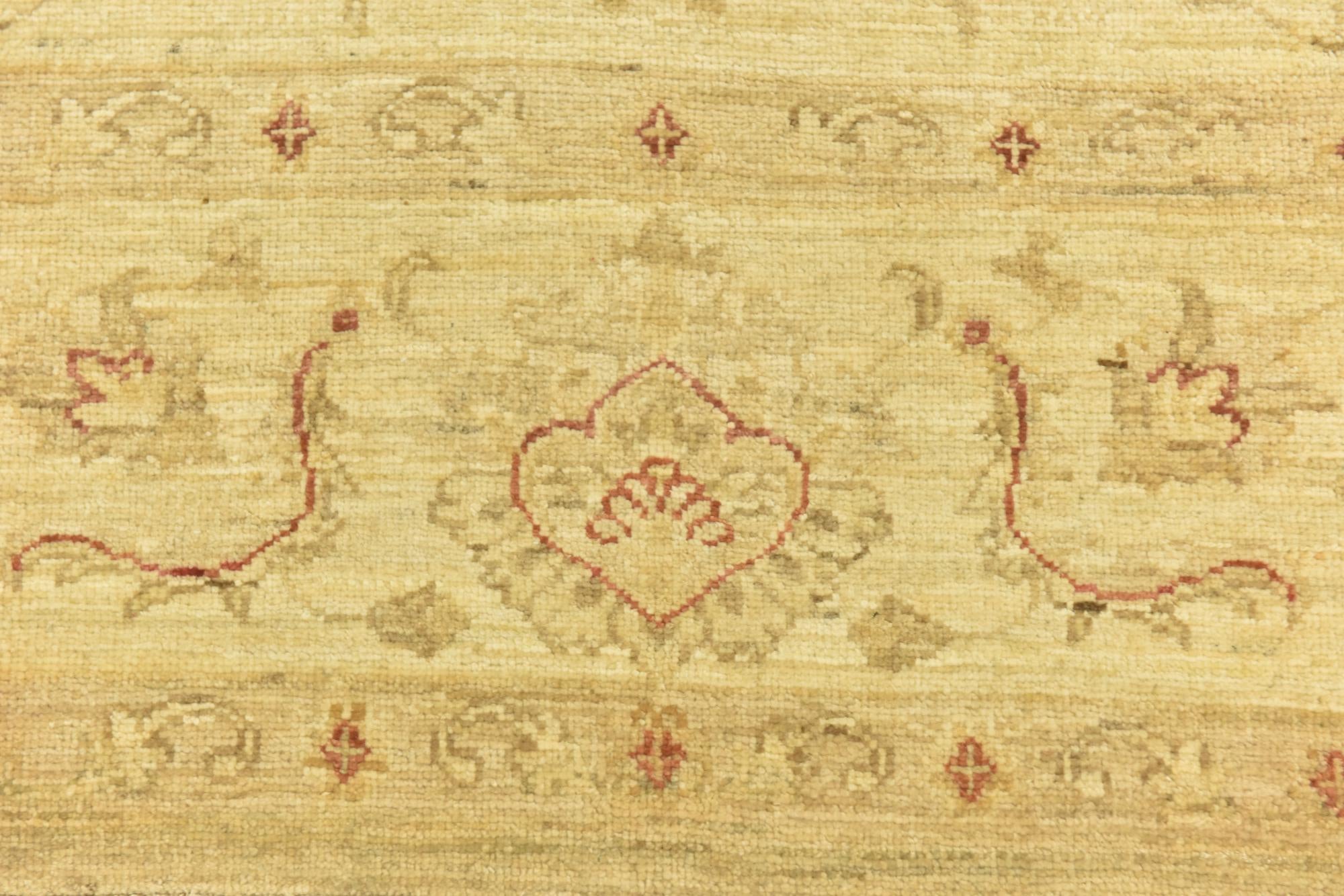 5' 9 x 8' Hand Knotted Peshawar Ziegler Rug