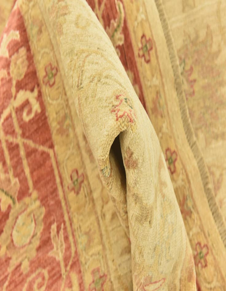 Detail image of 5' 9 x 6' 8  Hand Knotted Peshawar Ziegler Rug