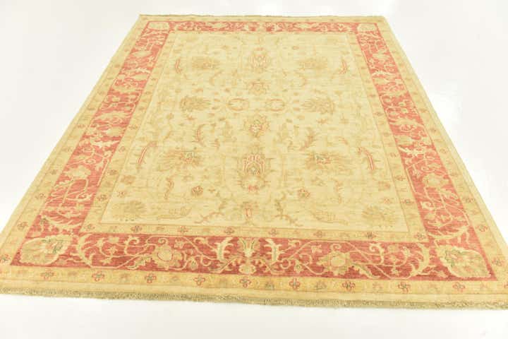 5' 9 x 6' 8 Hand Knotted Peshawar Ziegler Rug