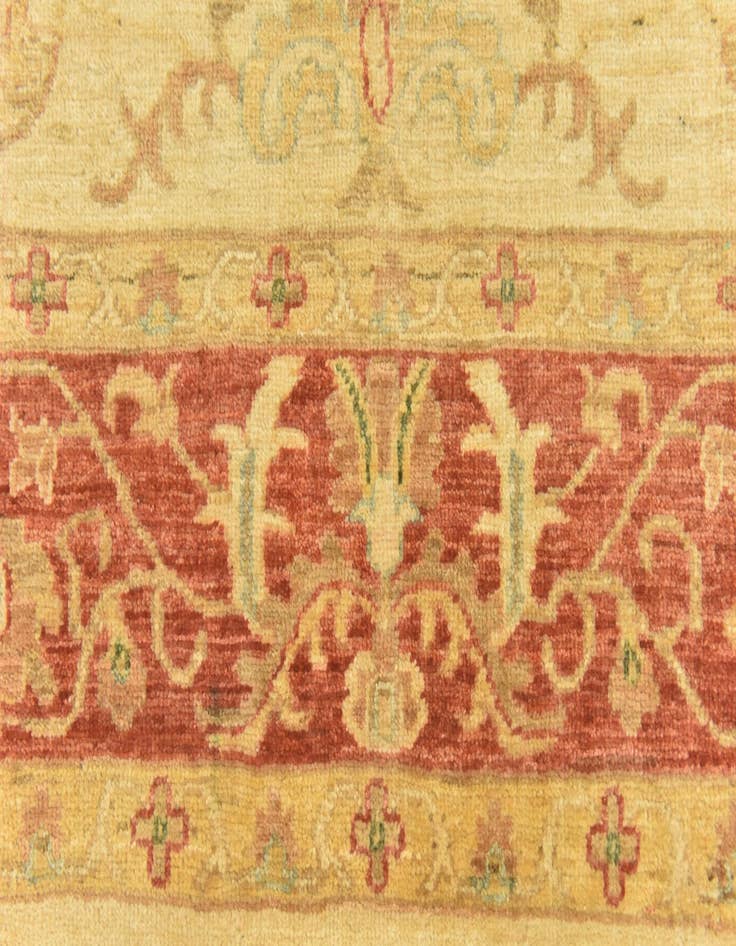 Detail image of 5' 9 x 6' 8  Hand Knotted Peshawar Ziegler Rug