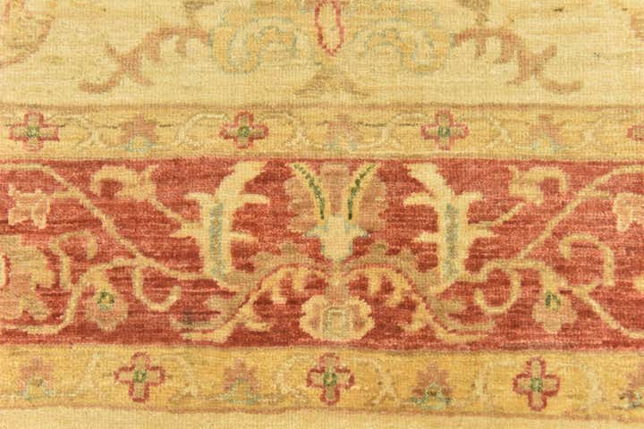 5' 9 x 6' 8 Hand Knotted Peshawar Ziegler Rug