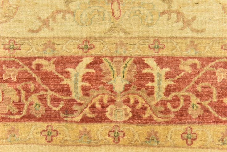 Detail image of 5' 9 x 6' 8 Hand Knotted Peshawar Ziegler Rug