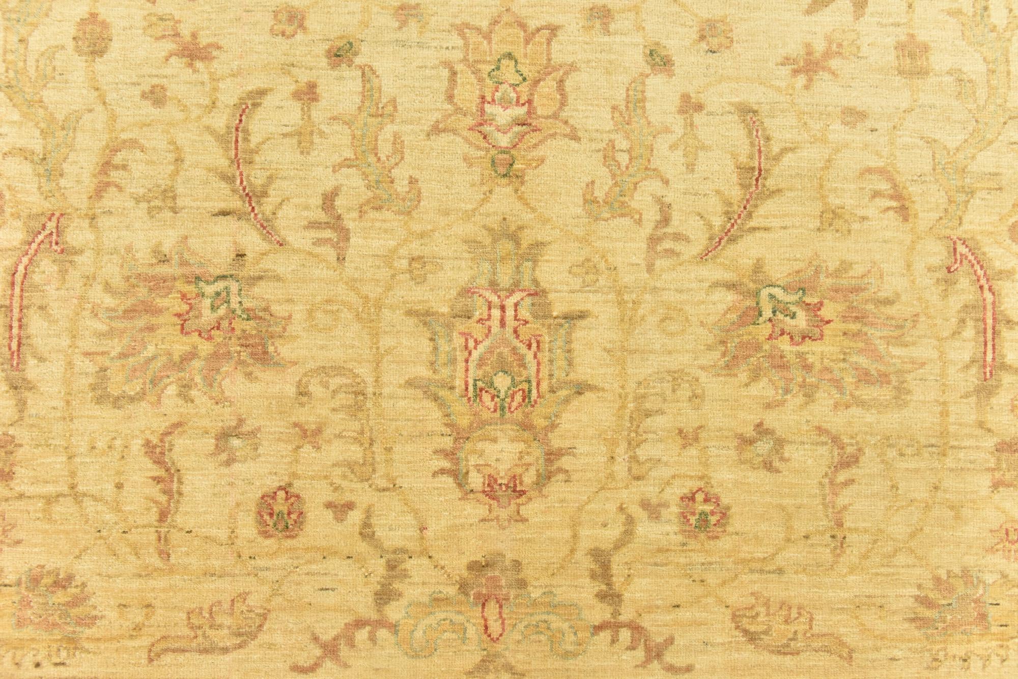 5' 9 x 6' 8 Hand Knotted Peshawar Ziegler Rug