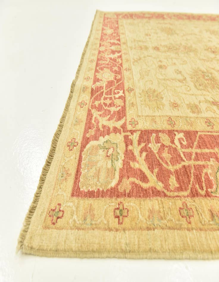 Detail image of 5' 9 x 6' 8  Hand Knotted Peshawar Ziegler Rug