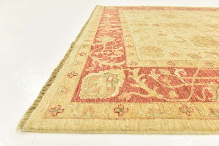 5' 9 x 6' 8 Hand Knotted Peshawar Ziegler Rug