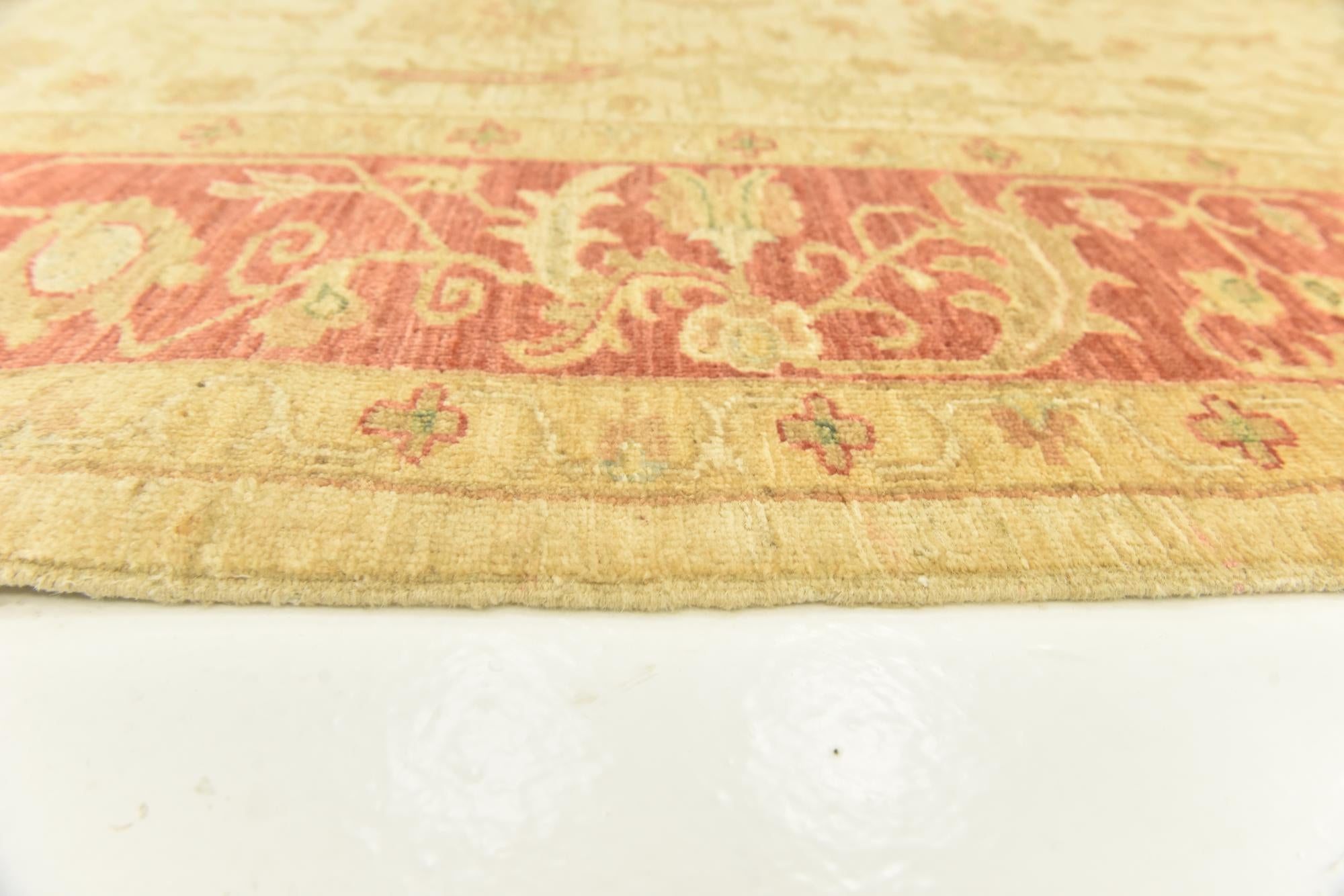 5' 9 x 6' 8 Hand Knotted Peshawar Ziegler Rug