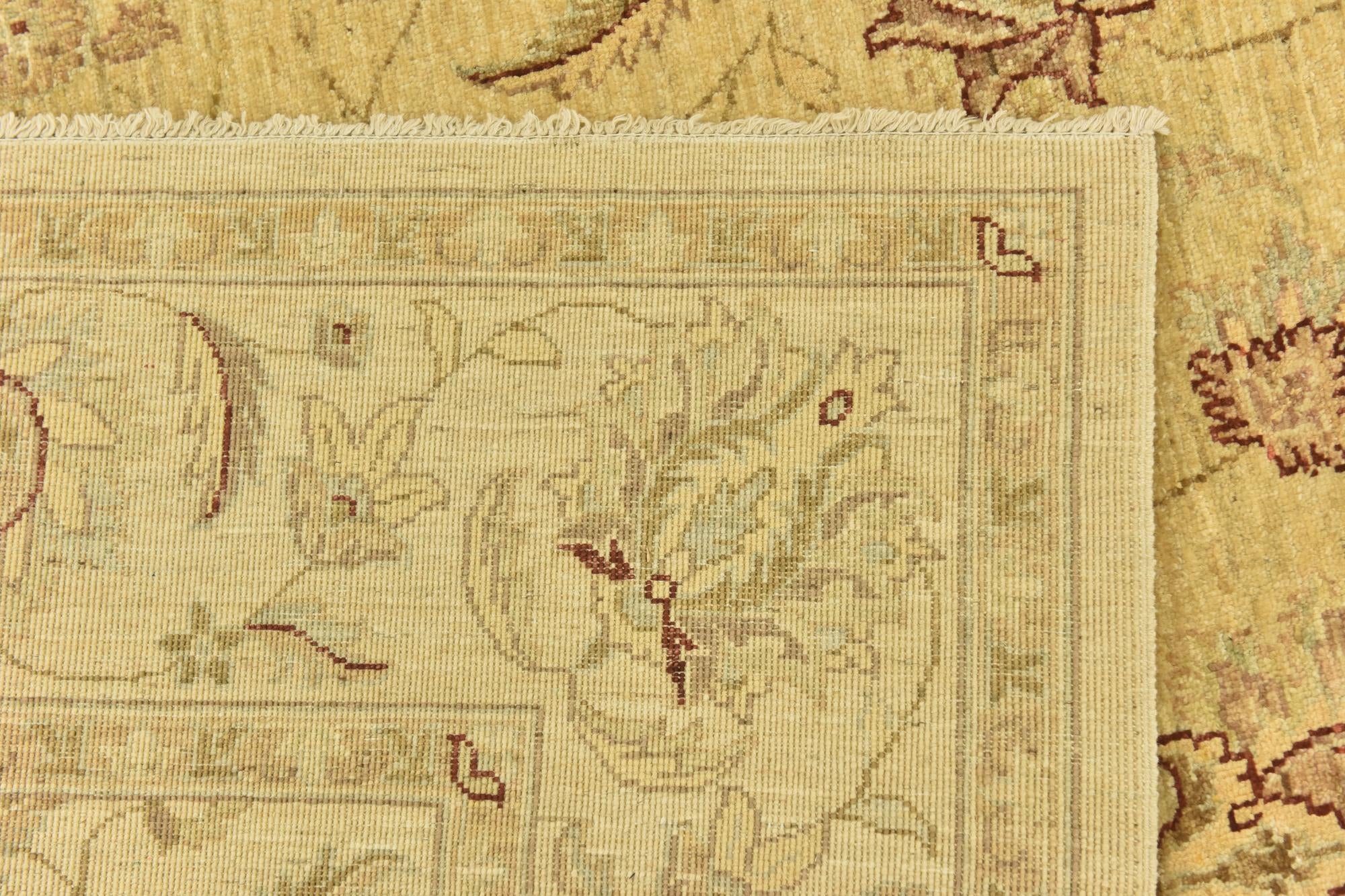 6' 1 x 7' 10 Hand Knotted Peshawar Ziegler Rug