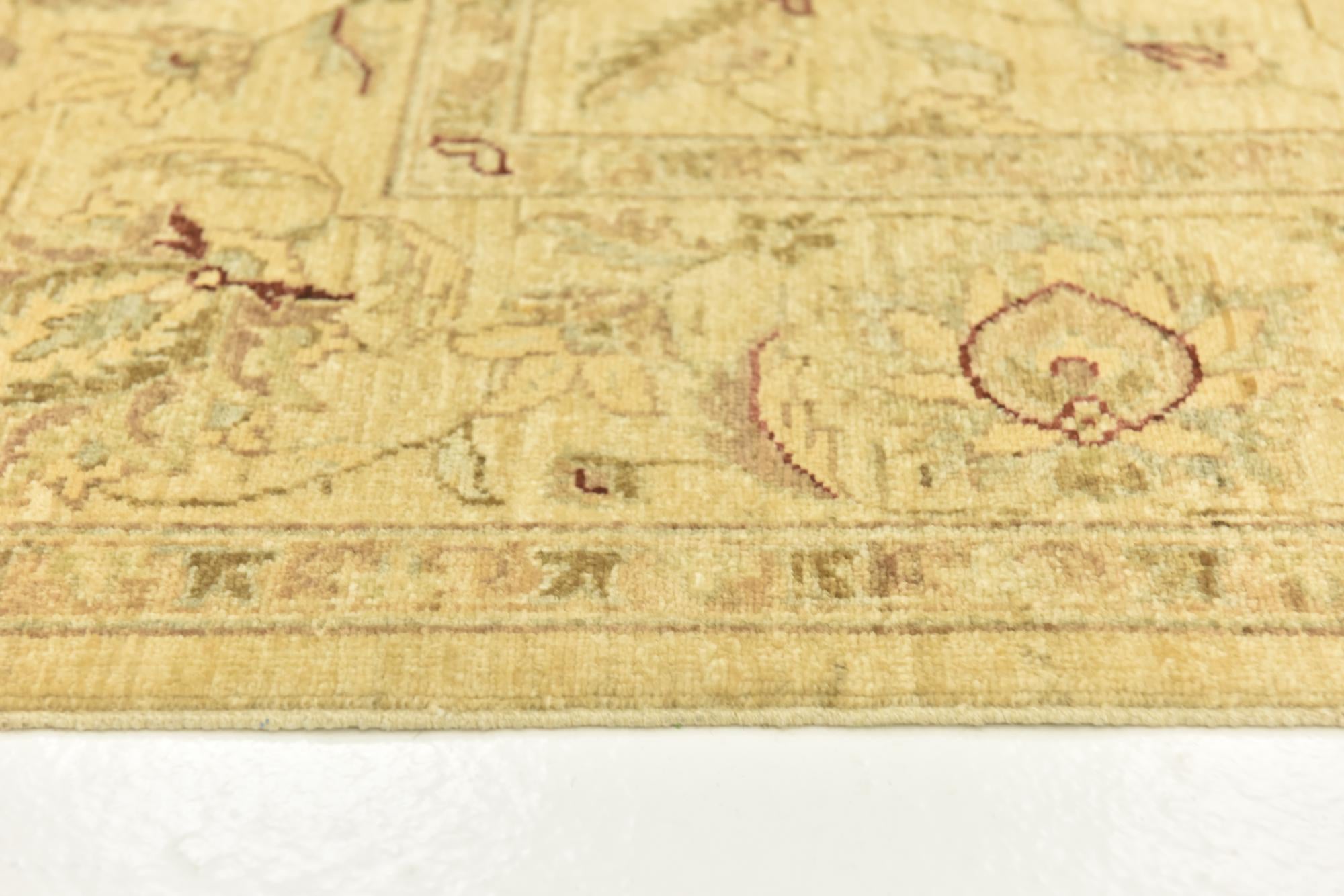 6' 1 x 7' 10 Hand Knotted Peshawar Ziegler Rug