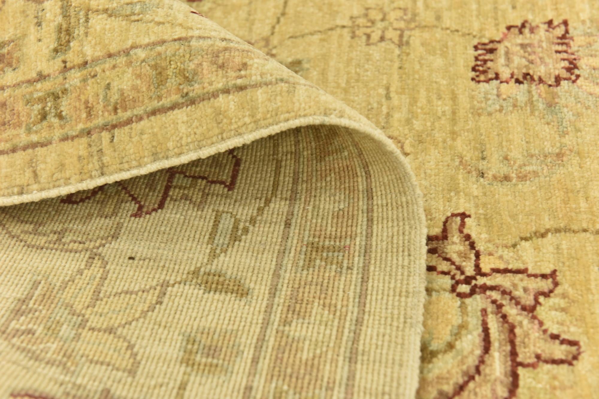 6' 1 x 7' 10 Hand Knotted Peshawar Ziegler Rug